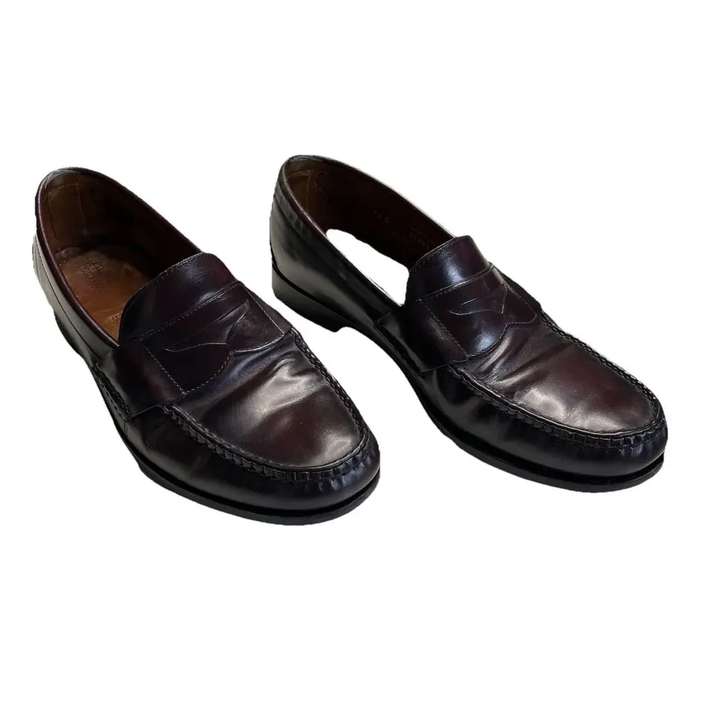 Allen Edmonds Walden X Toscana Loafers Men Sz 12D Dress Shoes Sole Italy